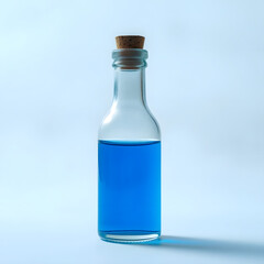 3D Blue Magic Potion Bottle for Fantasy Game 