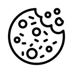 cookie line icon