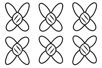 chromosome structur line art medical biology educational image