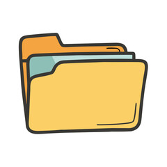 folder icon, folder vector illustration-simple illustration of folder, perfect for folder logos and icons