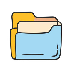 folder icon, folder vector illustration-simple illustration of folder, perfect for folder logos and icons