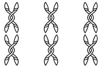 chromosome structur line art scientific molecular biology drawing