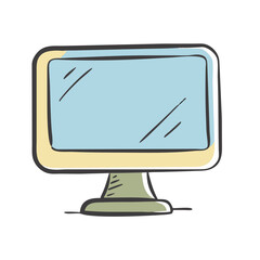 monitor icon, monitor vector illustration-simple illustration of monitor, perfect for monitor logos and icons