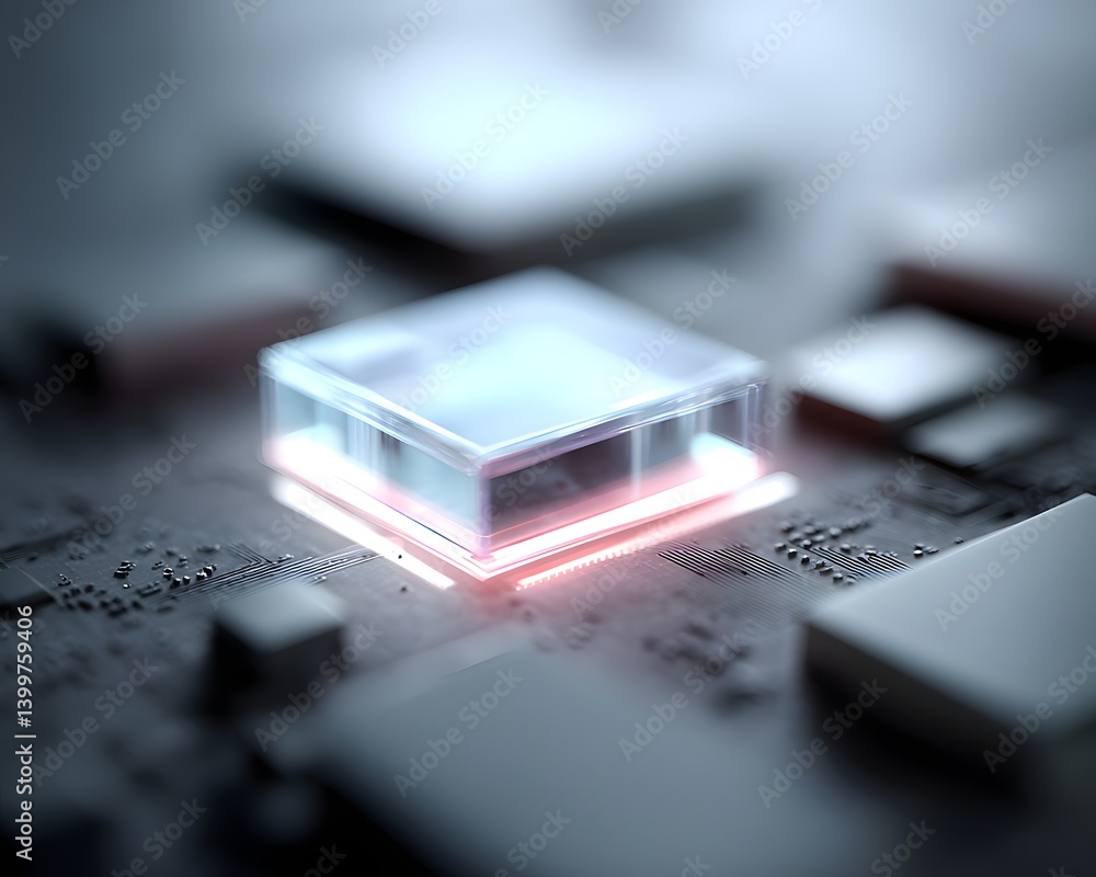 Poster ai-powered computation at its peak, quantum circuits visualizing machine learning processes, glowing