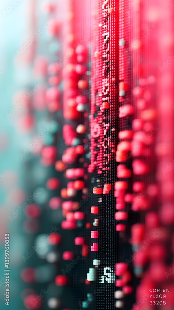 Poster computational power of ai visualized, massive deep learning model processing intricate datasets, glo