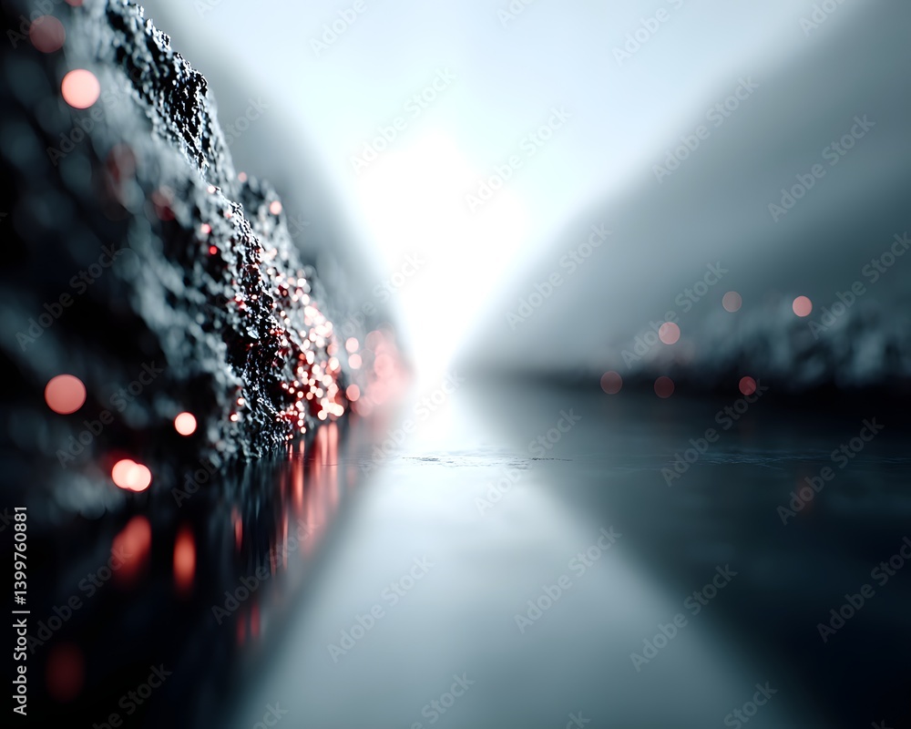 Poster a futuristic ai-powered analysis system, digital nodes processing information at lightning speed, hy
