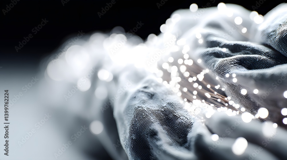 Poster a futuristic ai-driven optimization process, glowing neural networks visualizing data flow, machine 