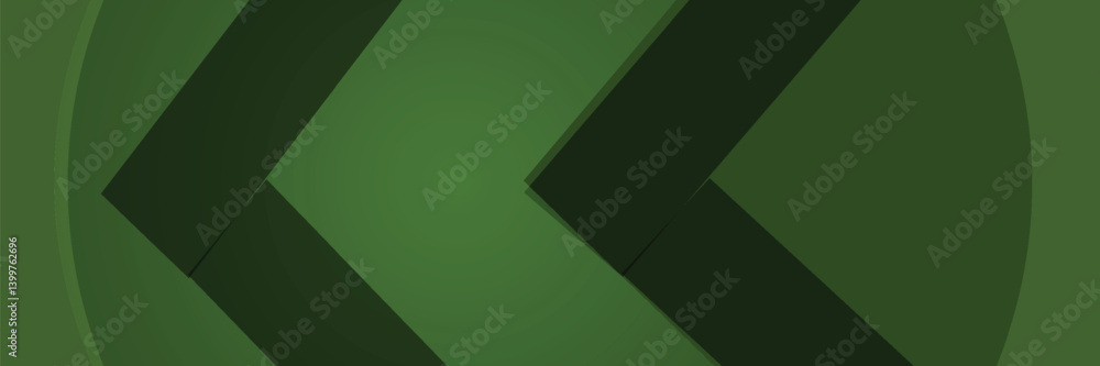 Poster dark green abstract background with shining geometric lines. modern shiny green lines pattern. futur
