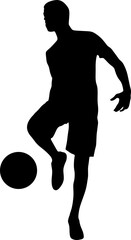 Soccer Player Silhouette