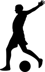 Soccer Player Silhouette