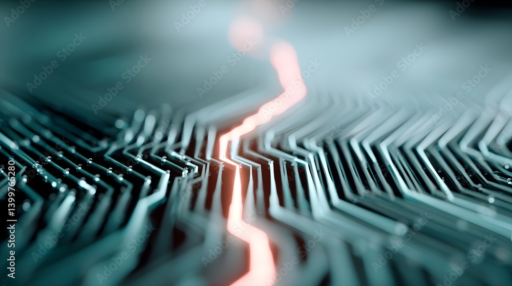 Poster tokenization and secure data in ai, glowing blockchain-inspired circuits, futuristic encryption algo