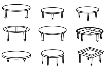 coffee table line art stylish functional home furnitur