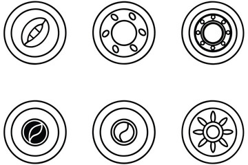 coffee tubeless tir line art modern design trends