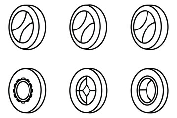 coffee tubeless tir line art simple clean concept