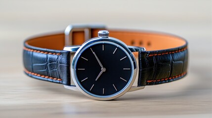 A watch strap with no visible buckle, just a magnetic closure
