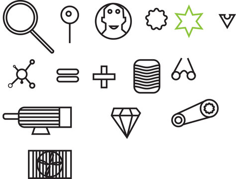 set of icons