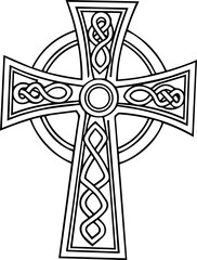 Celtic cross tattoo drawing svg