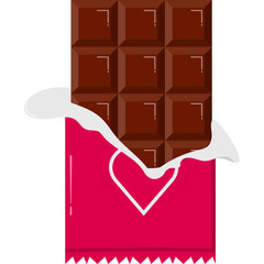 Chocolate Bar Candy Illustration