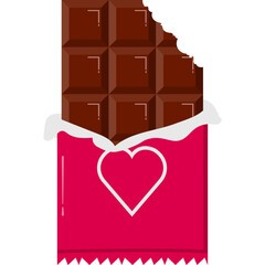 Chocolate Bar Candy Illustration