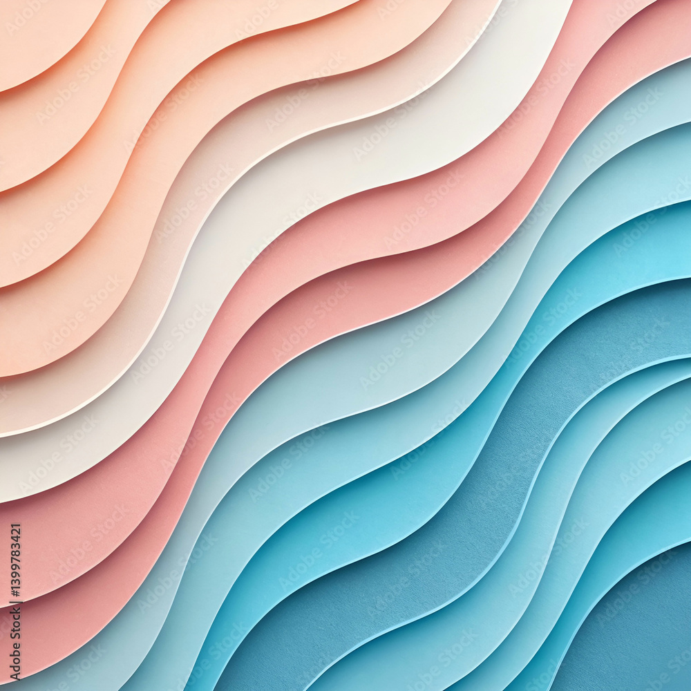 Poster a stylish abstract background with layered paper-like textures, creating depth and a modern, artisti