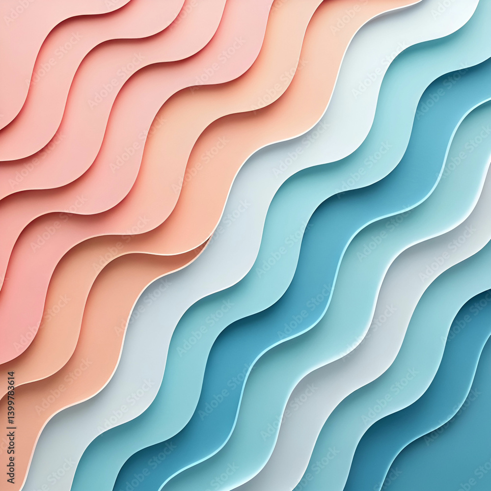 Aufkleber a stylish abstract background with layered paper-like textures, creating depth and a modern, artisti