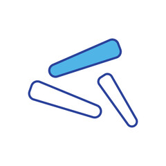 Chalk icon vector stock illustration