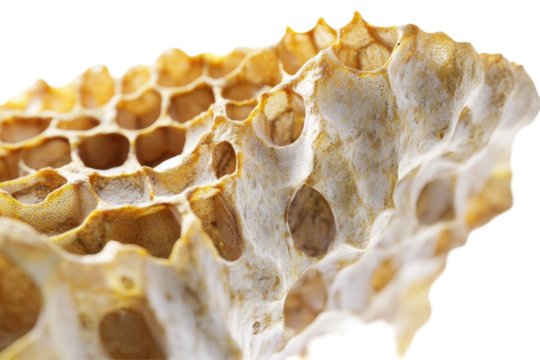 Isolated Close-up of Honeycomb Structure