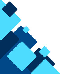 Blue Business Geometric corner