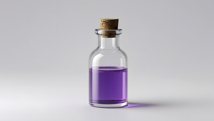 Obraz premium 3D Purple Magic Potion Bottle for Fantasy Game
