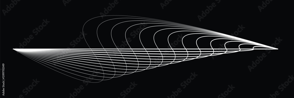 Poster digital sound equalizer . audio signal frequency signal . abstract flow linear fluid wavy shape . ac