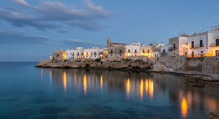 Fototapeta premium Waterfront cityscape reflection