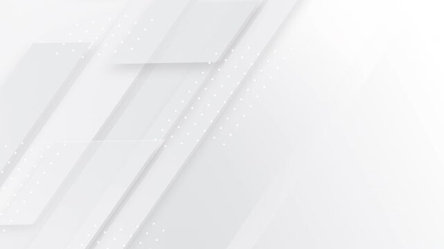 4k White business background with grey shadow diagonal skew stripes. Light elegant dynamic abstract BG. Trendy geometric halftone. Universal minimal 3d sale modern backdrop. Seamless loop animation