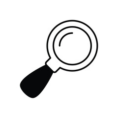Magnifying Glass icon vector stock illustration