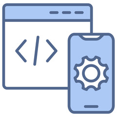 App Development Blue Icon