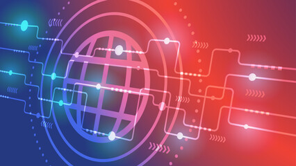 Obraz premium vector abstract background digital technology design.