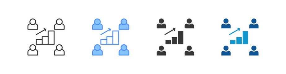 Obraz premium Sales Multistyle Icon Sheet