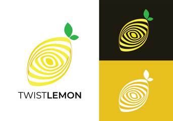 This is a simple twisted lemon logo. This logo is suitable for fruit supermarkets, fruit shops, juice shops, lemon farmers and such.