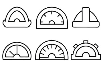 dashboard line art simple vector design for software tools