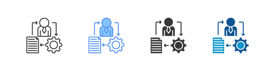 Process Multistyle Icon Sheet