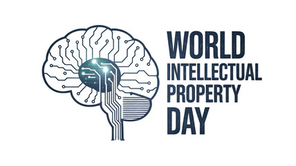 World Intellectual Property Day isolated on transparent background, Generative ai.