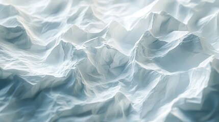 Obraz premium Abstract mountainous terrain in soft light and blue-toned palette