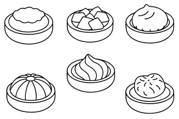 dim line art abstract design on white background