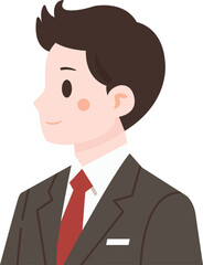 비즈니스맨의 프로필 일러스트
