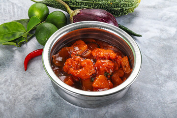 Chinese cuisine - Prawn sweet and sour sauce