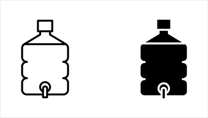 Dispenser icon set. Dispenser linear symbol, vector illustration on white background