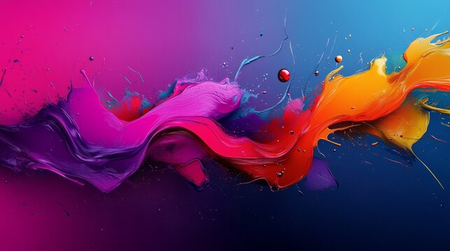 A high-energy abstract texture background with explosive splashes of color and electric motion,