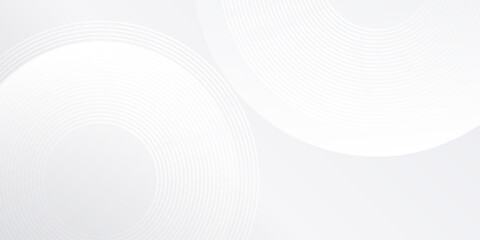 Abstract background with white circle lines digital future illustration modern art