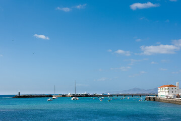 Fototapeta premium View from the pier in Lanzarote