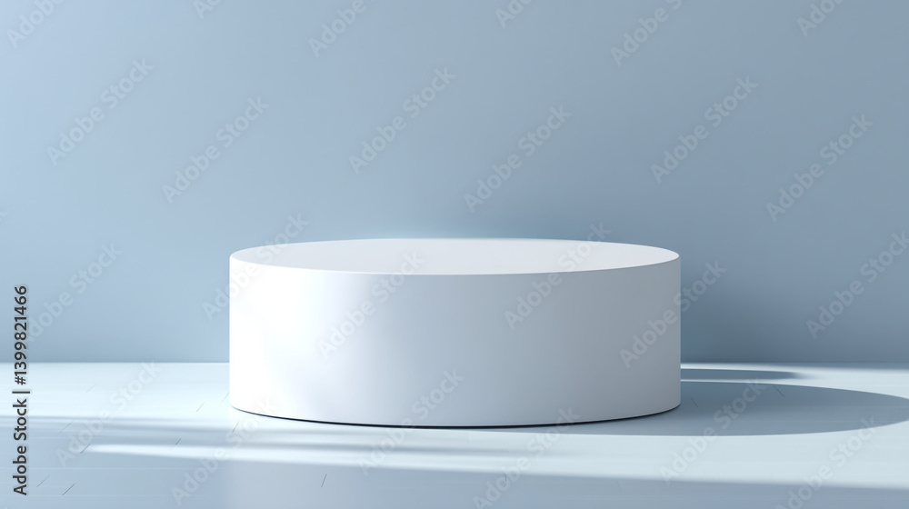 Poster white product display podium platform showcase stand presentation stage background for product place