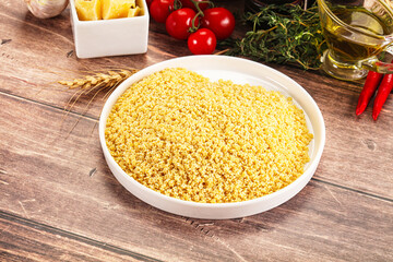 Italian cuisine - dry stelline pasta